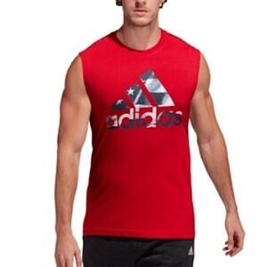 New Adidas Men's Americana Tank
Top Red, Small Men's Athletic Performance
